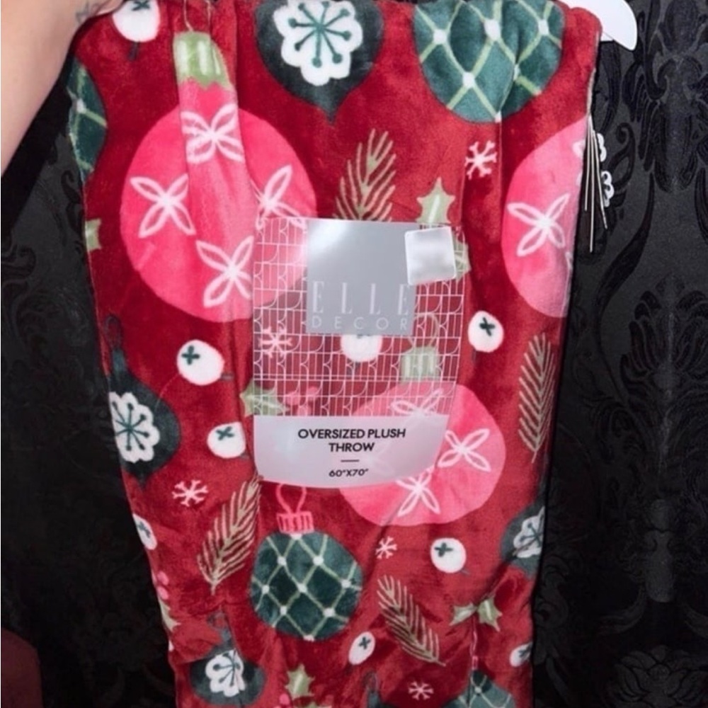 Christmas Ornament Throw Blanket